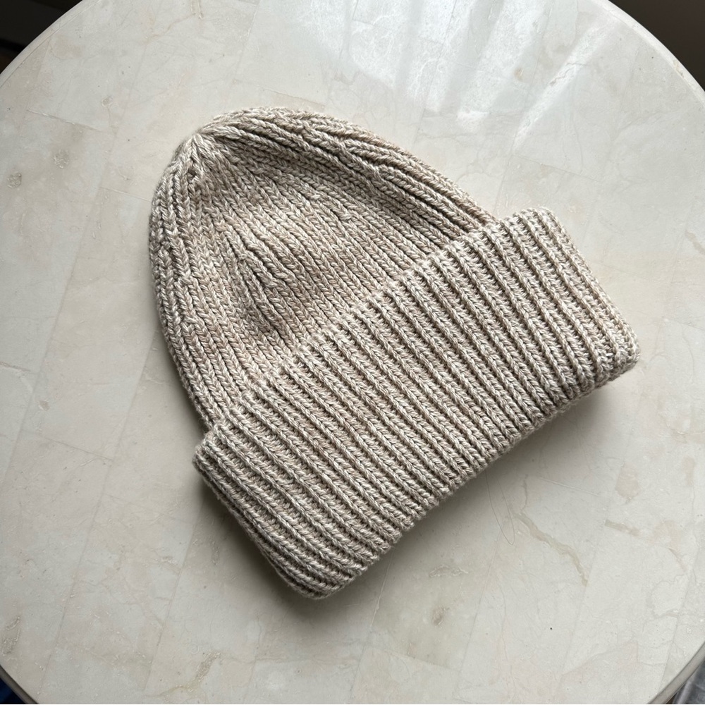 Only Beige Ribbed Knit Beanie - Picture 4 of 6